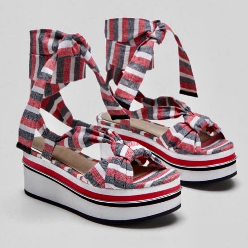 Zara wedge sandals